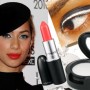 Leona Lewis occhi bianco e nero bocca arancio