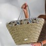 Borsa in paglia Fergi con strass