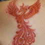 Phoenix tattoo sulla spalla