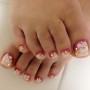 Disegno nail art piedi