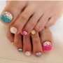 Nail art pedicure