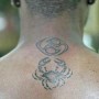 Tatuaggi segno zodiacale cancro sulla schiena