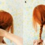 Come fare uno chignon passo 3 e 4 acconciatura raccolta con trecciaJPG