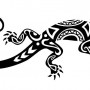 Disegno per tatuaggio maori geco