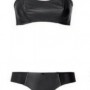 Reggiseno e slip in pelle nera Intimissimi autunno inverno 2012 2013