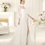 Abito da sposa con spacco Manuel Mota 2013