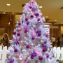 Albero di Natale bianco e viola 2012