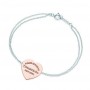 Bracciale Tiffany in argento e Rubedo con cuore prezzo euro 250