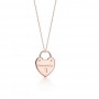 Catenina con lucchetto a cuore in oro rosa Tiffany prezzo euro 810