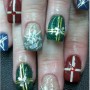 Christmas nail art decorazione unghie per Natale