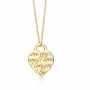 Cuore in oro giallo Tiffany prezzo euro 690