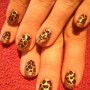 Nail art leopardate per Capodanno