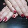 Nail art rosse e argentate per Natale e Capodanno