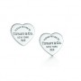 Orecchini a cuore Tiffany in argento prezzo euro 120