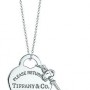 Pendente a forma di cuore con chiave Tiffany in argento euro 170