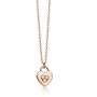 Pendente in oro rosa con diamanti Tiffany euro 1100