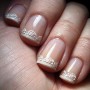 Nail art sposa effetto pizzo