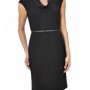 Abitino nero con collo ad anello in ecopelle Liu Jo prezzo 129 euro