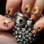 Nail art Halloween con stickers