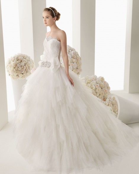 Abito da sposa principesco 2014 collezione Rosa Clara