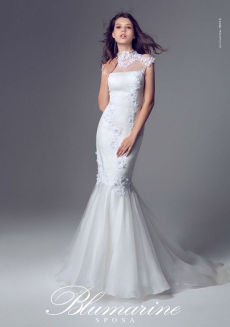 Abito da sposa a sirena 2014 con dettagli floreali Blumarine