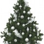 Albero di Natale 2013 con decorazioni bianche e argento