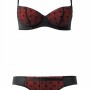 Completo intimo rosso e nero Natale 2013 e Capodanno 2014 Tezenis prezzo 20 80 euro