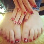 Idea Nail art manicure e pedicure natalizie