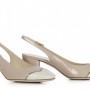 Sandalo slingback tacco medio Loriblu estate 2014 prezzo 360 euro