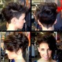 Taglio sidecut con capelli mossi