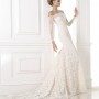 Abito da sposa mezza sirena in pizzo 2015 con maniche mod Kampara