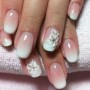 Nail art da sposa sfumata