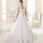 Romantico abito da sposa da principessa con pizzo 2015 Nicole