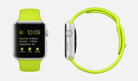 Apple Watch Sport cinturino verde fluo