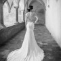 Sexy Abito da sposa maniche lunghe con schiena scoperta 2015