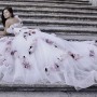 Abito da sposa da principessa con fiori 2015 Alessandro Angelozzi mod Acquerelle