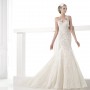 Abito da sposa a sirena in pizzo 2015 Pronovias mod Carezza