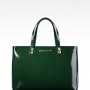 Shopping bag in vera pelle Armani Jeans prezzo 350 euro collezione inverno 2015