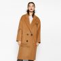 Cappotto color cammello con toppe ZARA inverno 2017 prezzo 149 euro