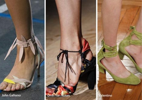 Tendenze Moda scarpe e sandali primavera estate 2017 Lacci alla caviglia