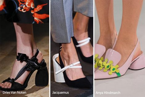 Tendenze Moda scarpe e sandali primavera estate 2017 Tacchi tondeggianti