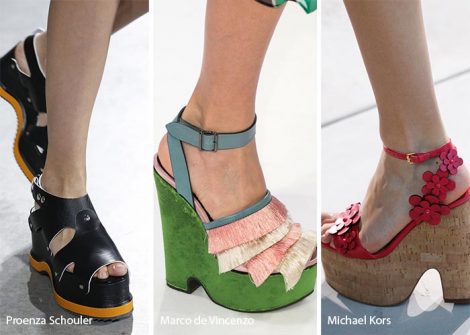 Tendenze Moda scarpe e sandali primavera estate 2017 Zeppe