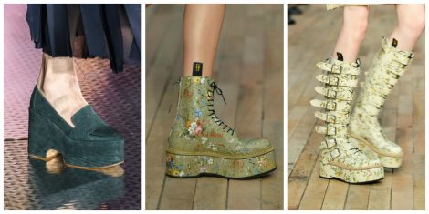 Scarpe con suola platform moda autunno inverno 2017 2018