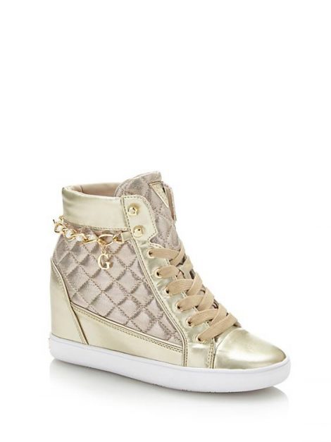 Scarpe sneakers con zeppa interna Guess mod Forty prezzo 120 euro