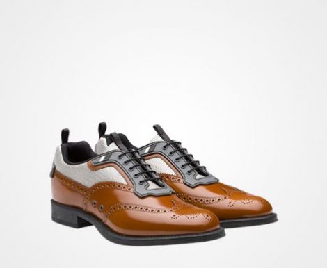 Nuove scarpe francesine Prada uomo primavera estate 2018 prezzo 620 euro