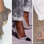 Scarpe e sandali in pelle metallizzata moda primavera estate 2018