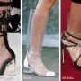 Scarpe e stivali trasparenti moda primavera estate 2018