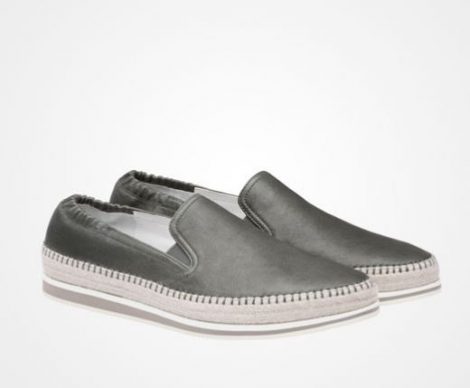 Slip on in pelle Prada uomo estate 2018 prezzo 420 euro