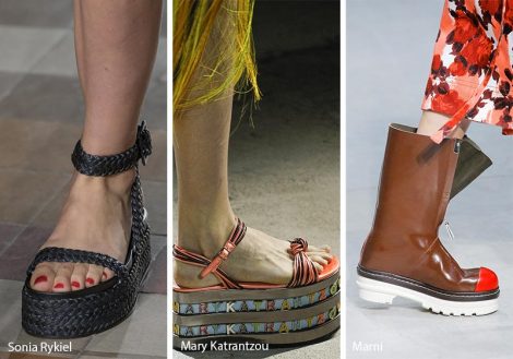 Tendenze Moda scarpe e sandali con suola platform primavera estate 2018