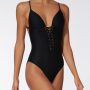 Costume intero con lacci Calzedonia 2018 modello Ester prezzo 69 euro